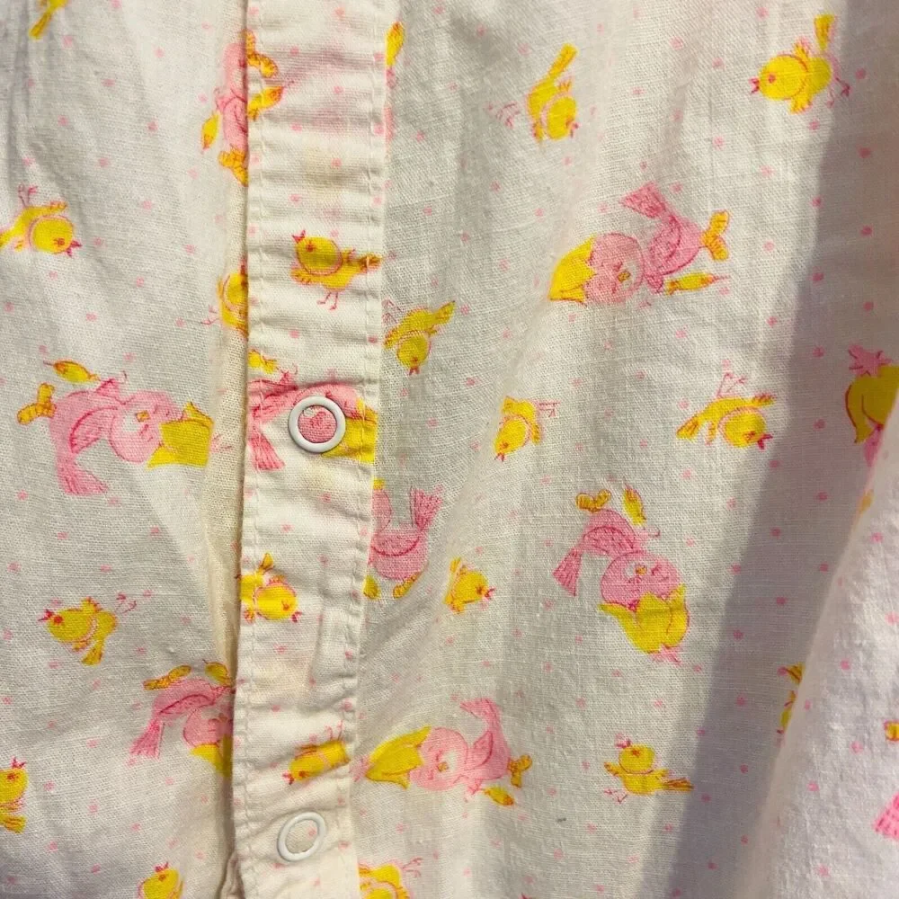 #4501 Greencraft vintage infant one piece sleeper size 12 m